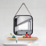 가죽 스트랩 벽걸이 거울 : 프리메이드Homedeco
