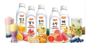 온정에프엔비 한미에프쓰리2공장 푸드렐라 | 푸드렐라 과일베이스딸기 1L(1.3kg 1개) 홈카페, 간편음료베이스,제과제빵 토핑 : 신영에프엔디