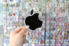 APPLE 애플_BLACK 캐리어 노트북 포인트 조각 스티커 : 스티커붐