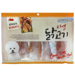 대용량 강아지 사사미 간식 헬로도기 리얼 훈제 닭고기 젤리 꽈배기, 300g, 1개 : 펫 마트