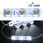 SS LIGHT 12V / 24V 왕눈이 렌즈형 3구 LED모듈 화이트 : LED피앤텍