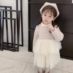유아 아동 키즈 여아 투컬러 미루 달달 밍크 따듯 샤 모자 세트 원피스 : 아기마녀클로젯
