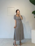 링클 로브 A라인 플레어 셔츠 롱원피스 : 리유리유 RIURIU
