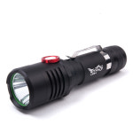 LZ24(블랙)18650충전지(블랙/3600mAh)1알 제공 1300루멘 5핀다이렉트 충전식 고정포커스 후레쉬 LED랜턴 : 새길무역