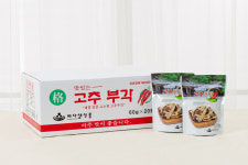 바다샘 매콤바삭 고추부각 60g 5봉 짜지않고 맛있는 반찬 안주 : 바다샘식품