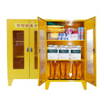 씨엔에스(C&S, Clean and Safety) | 화학물질 안전용품 보호구함 세트 3인용 내용물포함 800x450xH1350mm : 에코세이프티