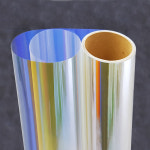 오로라필름 50cm단위 다이크로익시트지 홀로그램필름 오리지널 블루 100cm x 50cm : 시트메카