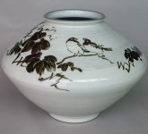 청담5대 한기옥_철화화조문 도자기, 지름 약 38cm, 높이 약 27cm : 앵콜음반