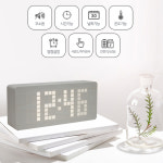 무소음 탁상 LED 우드 시계 : 제이와이홀딩스