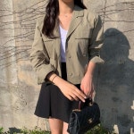 세일상품 카라 간절기 루즈핏 남방 자켓 : 공블비