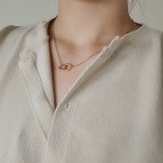 주식회사 써클커넥션 | 실버925 투링 커넥션 목걸이 2color : 써클앤슬래시