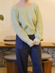 라임 스퀘어넥 울 니트 : 밀푸