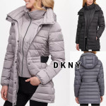 DKNY 후디드 팩커블 푸퍼 코트 여성숏패딩 경량패딩 : 미쁘니스토어