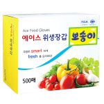 에이스 뽀송이 위생장갑 500매 x 1개 : 동남물산