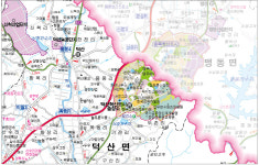 충청북도 진천군 관내도 경계지도 코팅 110cmX150cm : 지도닷컴