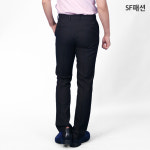 남자 얇은 벨트형 슬림핏 검정 바지 단체 정장바지 유니폼 근무복 : SF패션