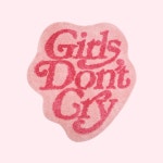 GIRLS DON'T CRY 아메리칸 하이틴 무드 레터링 양모 러그 키치 침실 인테리어 : 벨라앤제니퍼