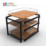 몽블랑제 평촌점(행사매대3) | 백화점 마트 행사 매대 강철 나무 우유 스태킹 선반 특별 제공 3 계층 사용자 정의 : 헤이데이상점