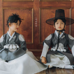 현군 그레이자수 - 그레이 은찬 (백일-10세) 남아한복 왕세자 돌 유아 아기 주니어 : 어진아이