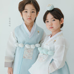 현지 자수당의 스카이치마 (백일-15세) 여아한복 키즈 돌 아기 아동 유아 : 어진아이