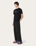 발렌티노 21ss VLTN 레인보우 로고 남성 반팔티 블랙 VV3MG10V-72U-20T : 조조재팬