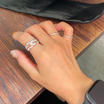 링크 타이 링 linked tie ring : mou mou