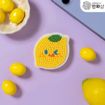 민화샵 스마트톡 과일보석십자수 휴대용거치대 스마트링 사과 UDPPT0061 : 민화샵