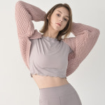 소피아필라테스/Sophiapilates | 샤마르 소피아 크롭 긴팔 여성 요가복 티셔츠 필라테스복 상의 필라테스 커버업 요가복상의 : 샤마르