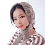 포근포근 꽈배기 울 니트 귀도리 겨울 남자 여성 귀마개 모자 : 이코 마켓