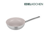 에델코첸 올 뉴 이지프리즘 스텐 웍팬+뚜껑 인덕션용 세라믹코팅(얼그레이)24cm : 에델코첸