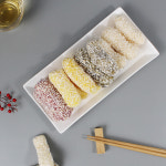충남예산 삽다리한과 사색유과 160g (찹쌀,쑥,치자,아로니아유과) : 홍성한우지애