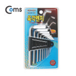 Coms 코텍스 육각렌치(K-383) 9P (특수강, PVC) CK6738 : 포인트플러스