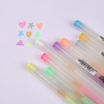 컬러젤펜 0.8mm 하이라이트펜 다꾸펜 캘리그라피 젤리롤펜 다이어리 꾸미기 : 제이코퍼레이션 스토어