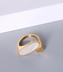 Allegro 18K 자개반지 유니크한 스타일 프리사이즈 : 몬트라스톤