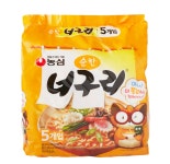 농심 순한 너구리 120g 5개입 : 웰비스