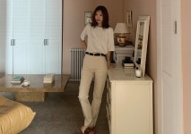 베뉴 슬림 일자 팬츠 (2colors) : 프로스트제이