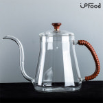 커피 드립포트 핸드드립 주전자 커피 서버 블랙테프론 타이 600ml : 장커피