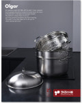 키친아트 올가 올스텐 인덕션 IH 3단 찜솥 32cm : 러브키친