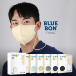 블루본 아이노우 코지업 스트랩 일체형 컬러 새부리형 특대형 성인 마스크 10매 : 올더아이템스