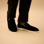 에레노 로퍼 블랙 (스웨이드 양가죽) ERENO LOAFER : 에레노:ERENO