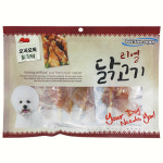 댕냥스낵 | 대용량 강아지 사사미 간식 헬로도기 리얼 훈제 닭고기 닭갈비, 300g, 1개 : 펫 마트