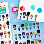 퍼니스티커 캐릭터 팬시 스티커 C529P Toy Soldiers 장난감 병정 PVC 스티커 : FunnySticker