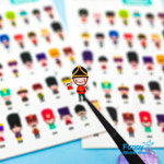 퍼니스티커 캐릭터 팬시 스티커 C529P Toy Soldiers 장난감 병정 PVC 스티커 : FunnySticker