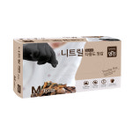 명진 일회용 니트릴장갑 100매 블랙 : 그릇가게 시즌1