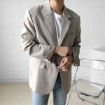 젠트 베이직 남자 블레이저 싱글 자켓 마이 : 마브로MABRO