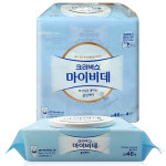 크리넥스 마이비데 물티슈 캡형 46매 x4팩 : 주식회사 티슈랜드