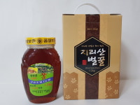 지리산뱀사골 자연산 꿀 밤꿀1.2kg (국내산100%) : 지리산산사람농원