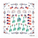 유에스에이USA네일 | 네일쎈 USA 네일아트스티커 USA-04 : 네일쎈