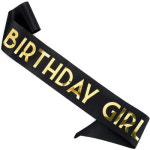생일어깨띠 공주 파티왕관 미스코리아띠 기본 생일파티 벌스데이 걸 화이트 : 도니카트