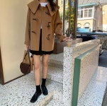 톰 세일러카라 울 핸드메이드 더플 코트 : 비이모던